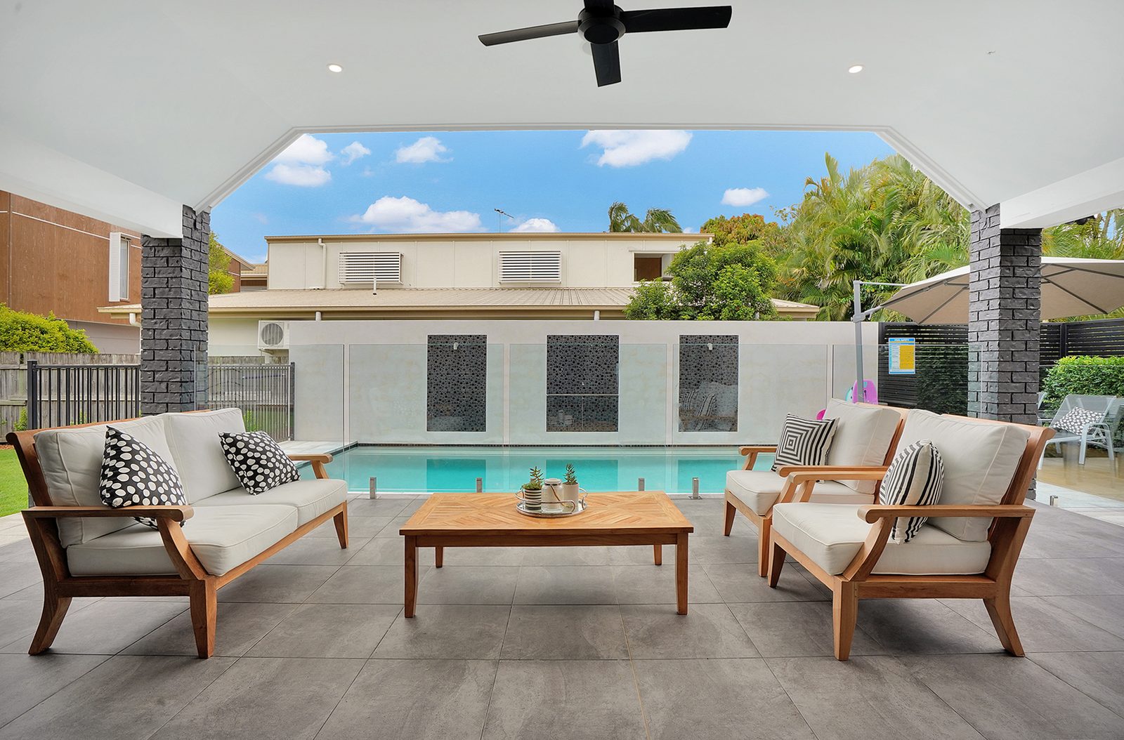 Residential exterior — color corrected