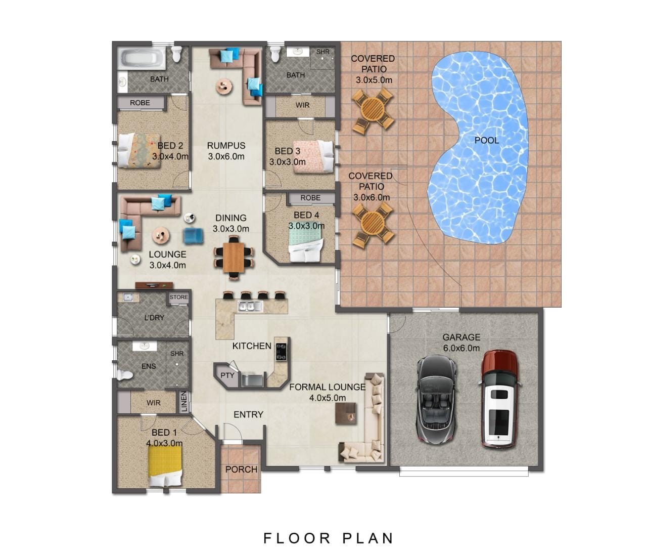 Floor plan render