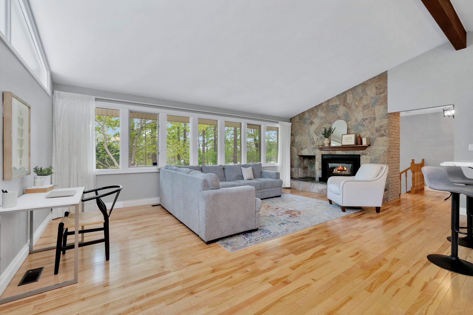 Open plan living area — natural light